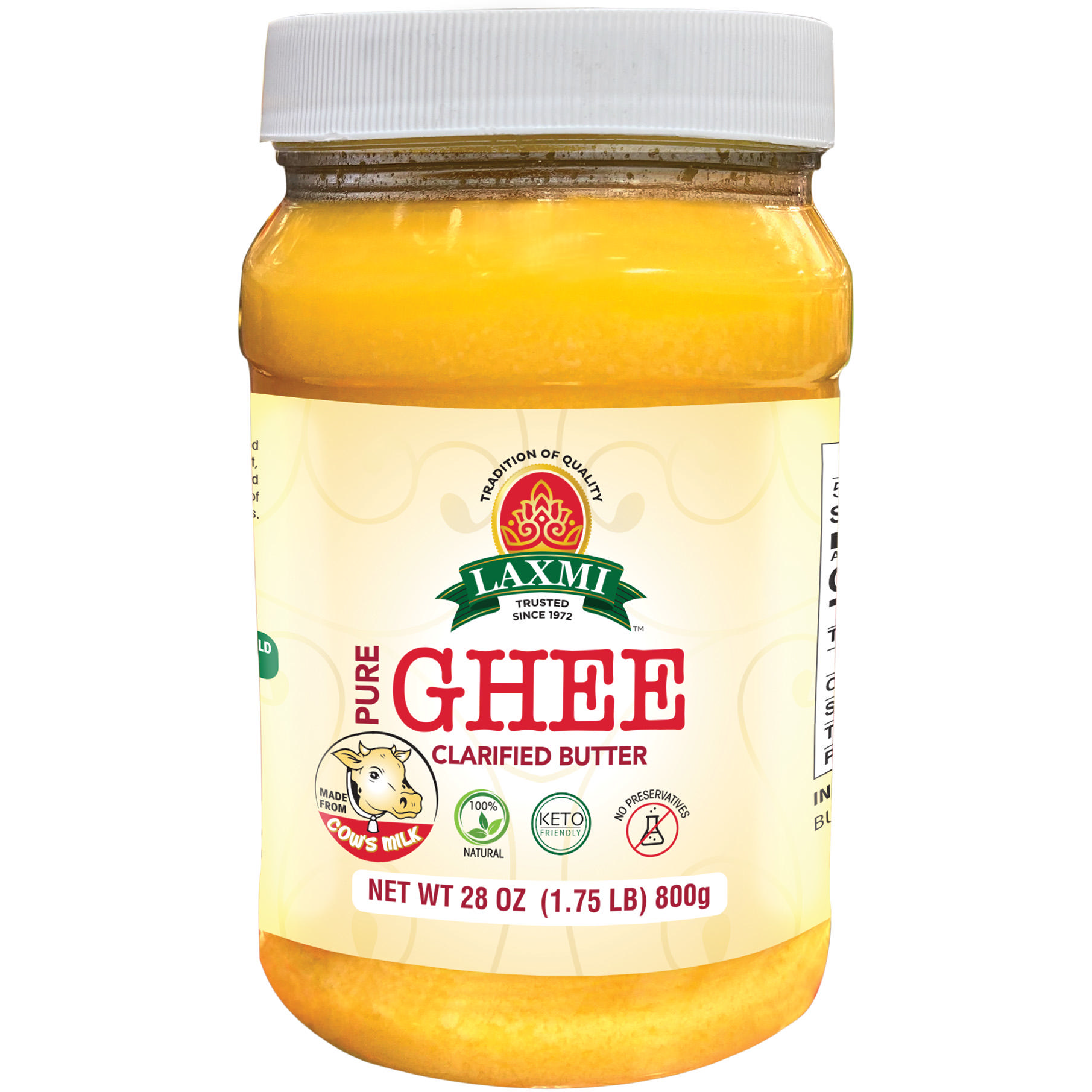 LAXMI GRASS FED BUTTER GHEE 28oz