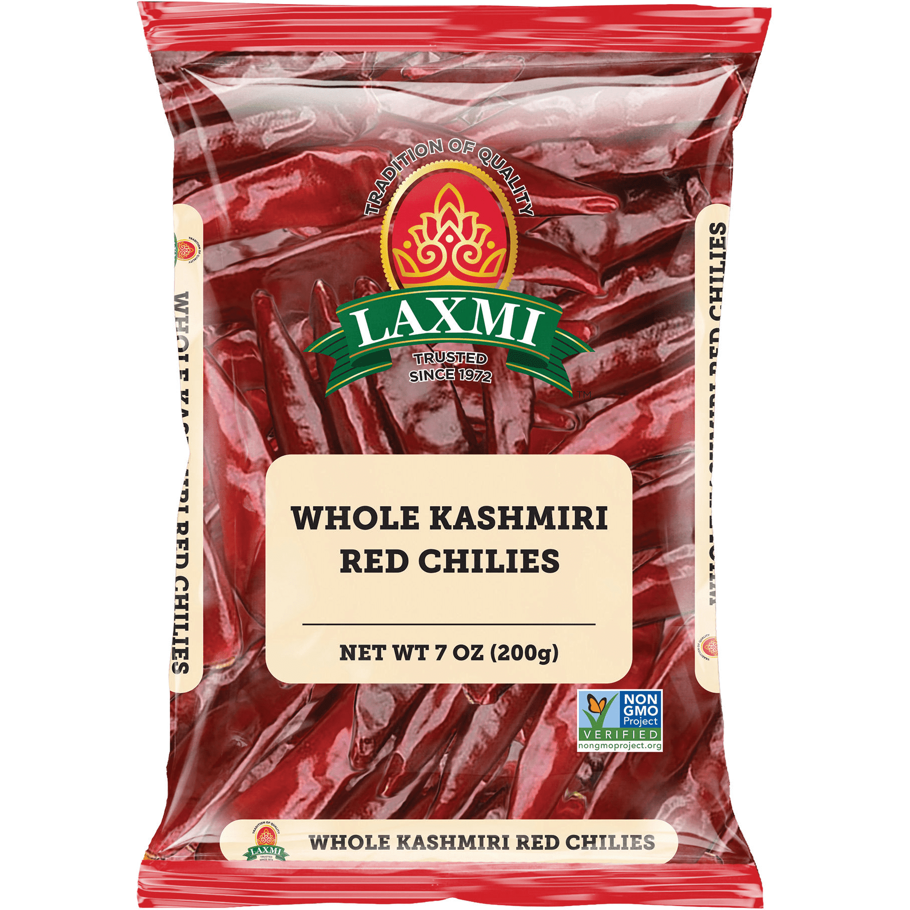 LAXMI KASHMIRI CHILI WHOLE 200 GM