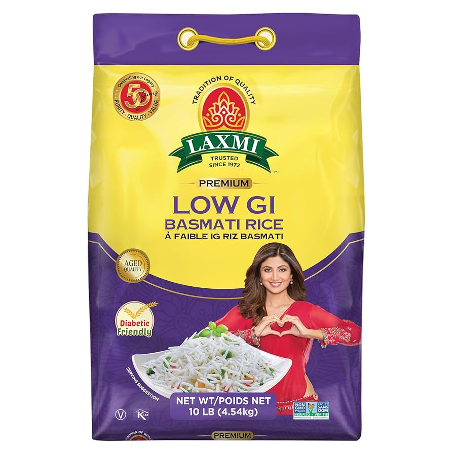 LAXMI LOW GI BASMATI RICE 10 LB