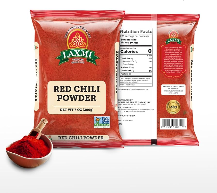LX. RED CHILI POWDER 200 GM
