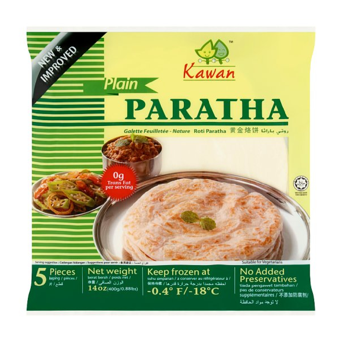 Kawan Paratha Plain 400g