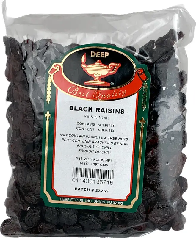 Deep Black Raisins 397g